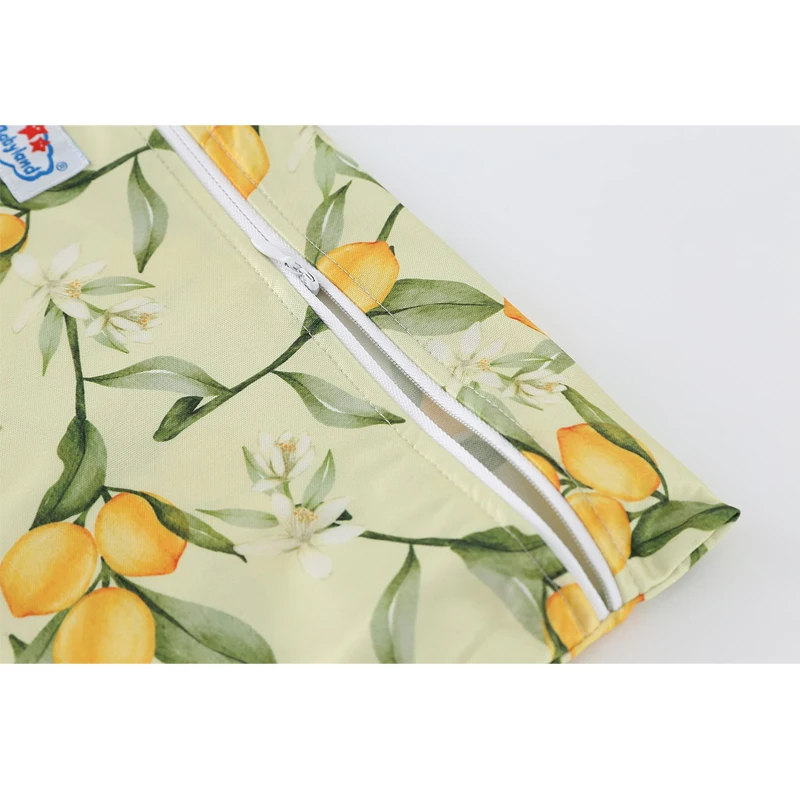 Immagine 7: Borsa per Pannolini con Stampe Carine, 1 Pezzo, Riciclata, con Cerniera, Impermeabile, per Pannolini e Passeggino