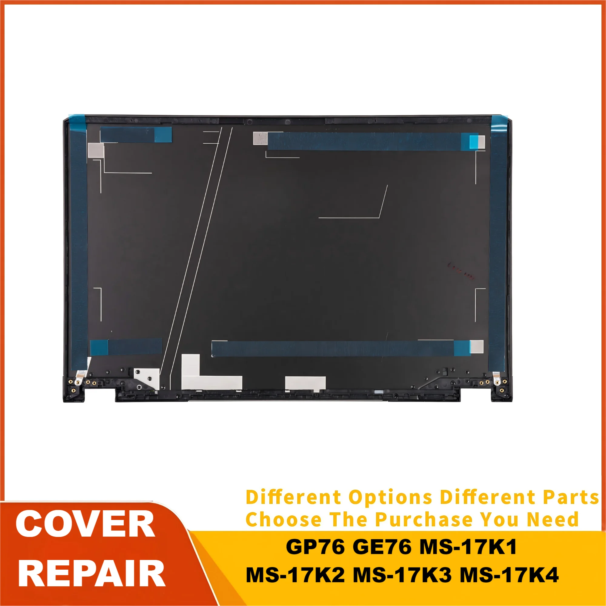 

Новая крышка для GP76 GE76 MS-17K1 MS-17K2 MS-17K3 MS-17K4, задняя крышка ЖК-дисплея, ремонт крышки ноутбука с винтами, черный цвет