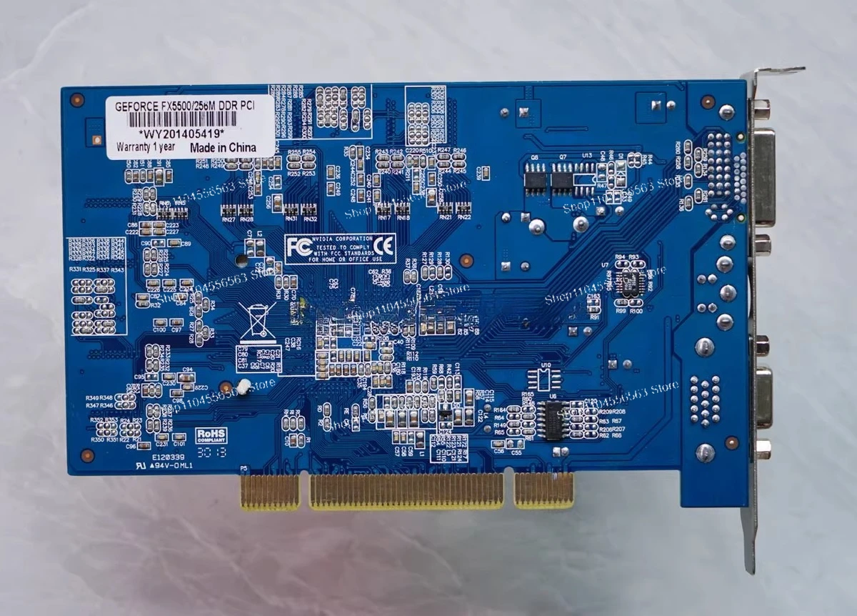 FX5500 PCI Graphics Card 256MB 512MB VGA Video Card for Industrial Computer