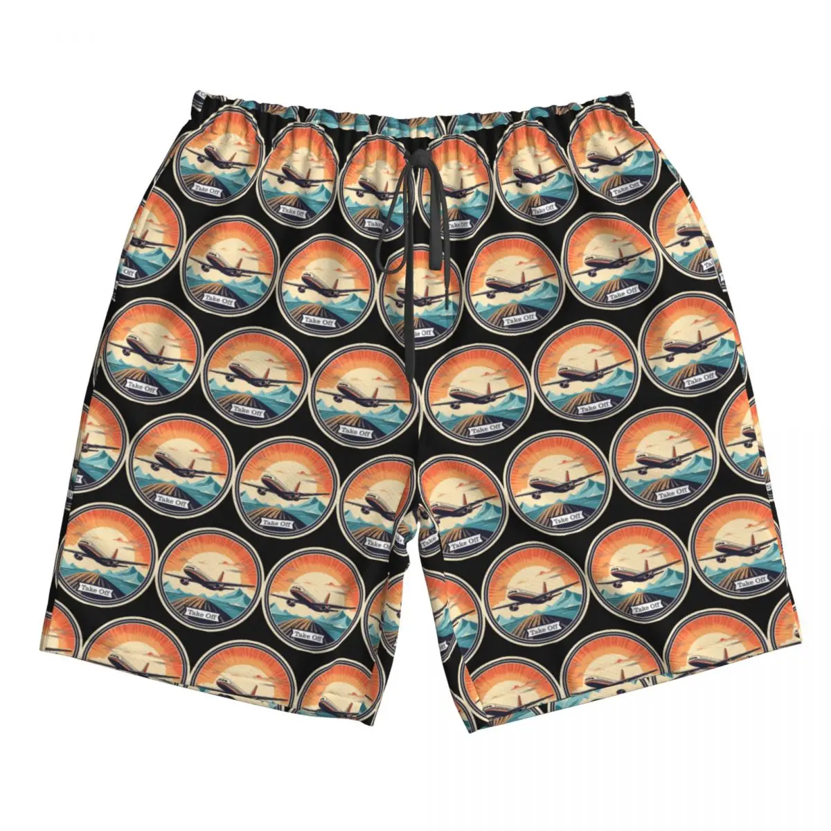 خمر طائرة خلع جذوع الشاطئ مجلس السراويل عارضة سريعة الجافة السباحة الصيف الرجال السراويل #1