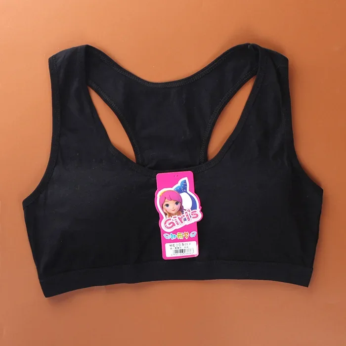 Girls Underwears Cotton 8-4 Years Old Girls Training Bras Children's Vest Girls Tops Sports Cami Kids Bras