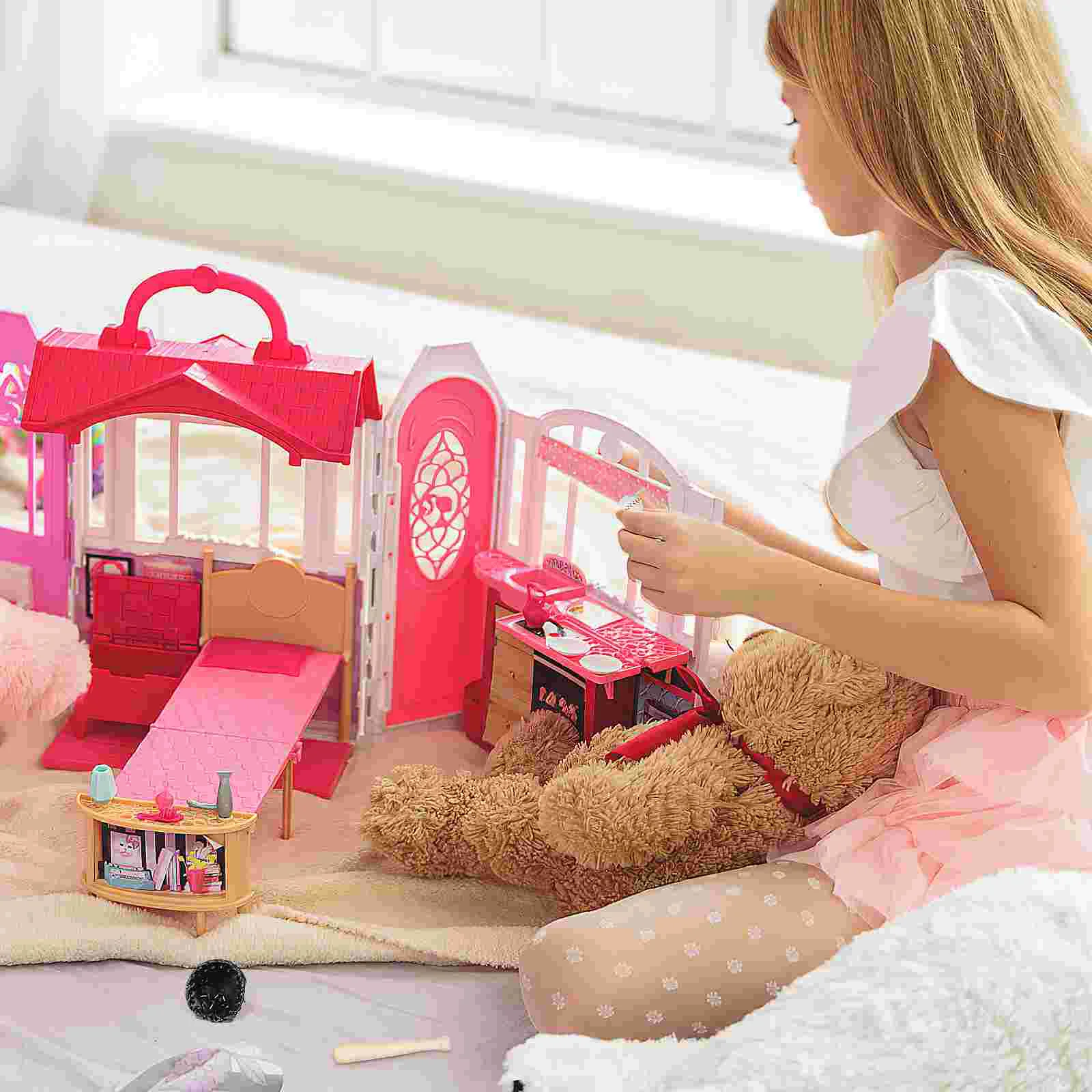 Girl Toys Baseball Model Infant Role Pretend Playset Miniature Sports Child House Decor