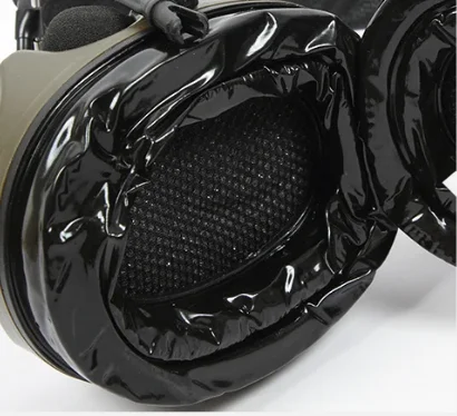 1pcs III/C3 Noise Cancelling Microphone Tactical Headphones Silicone High Configuration Military Green FG