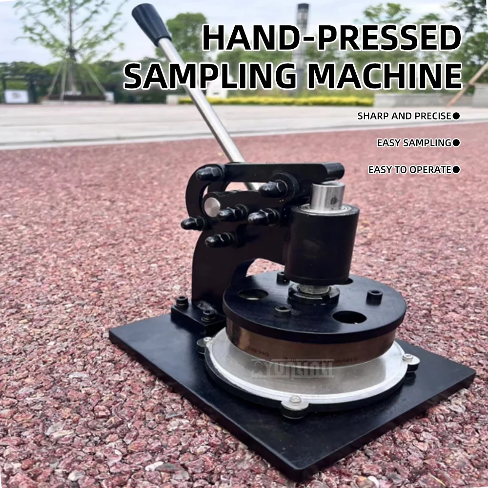 Hand pressed disc paper textile fabric paper gravimeter sampler Engraving fabric cardboard sampler machine