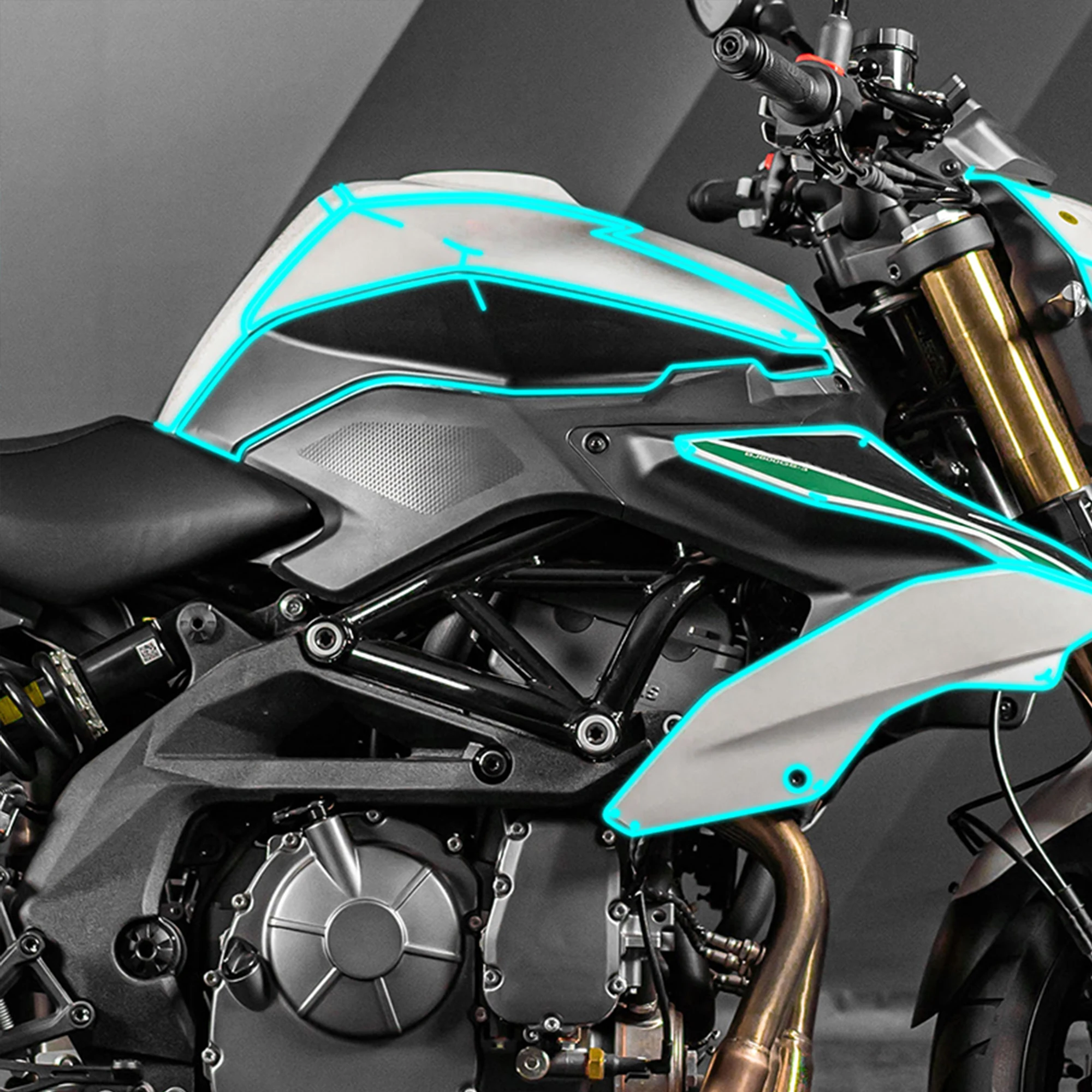 Clear Invisible Paint Protective Film Compatible with Benelli TNT 600 Gloss Enhancement Anti‑Scratch Motorcycle Mod Parts 4