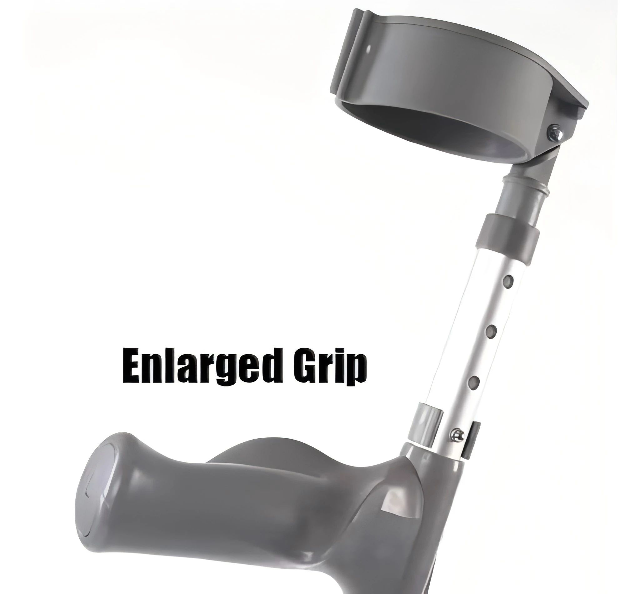 

Adjustable Aluminum Alloy Cane With Enlarged Grip Forearm Crutches For Adults