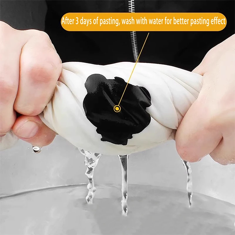 

Universal Black Self-Adhesive Fabric Repair Patch (2-Piece) – No-Cut Instant Fix For Down Jackets & Coats