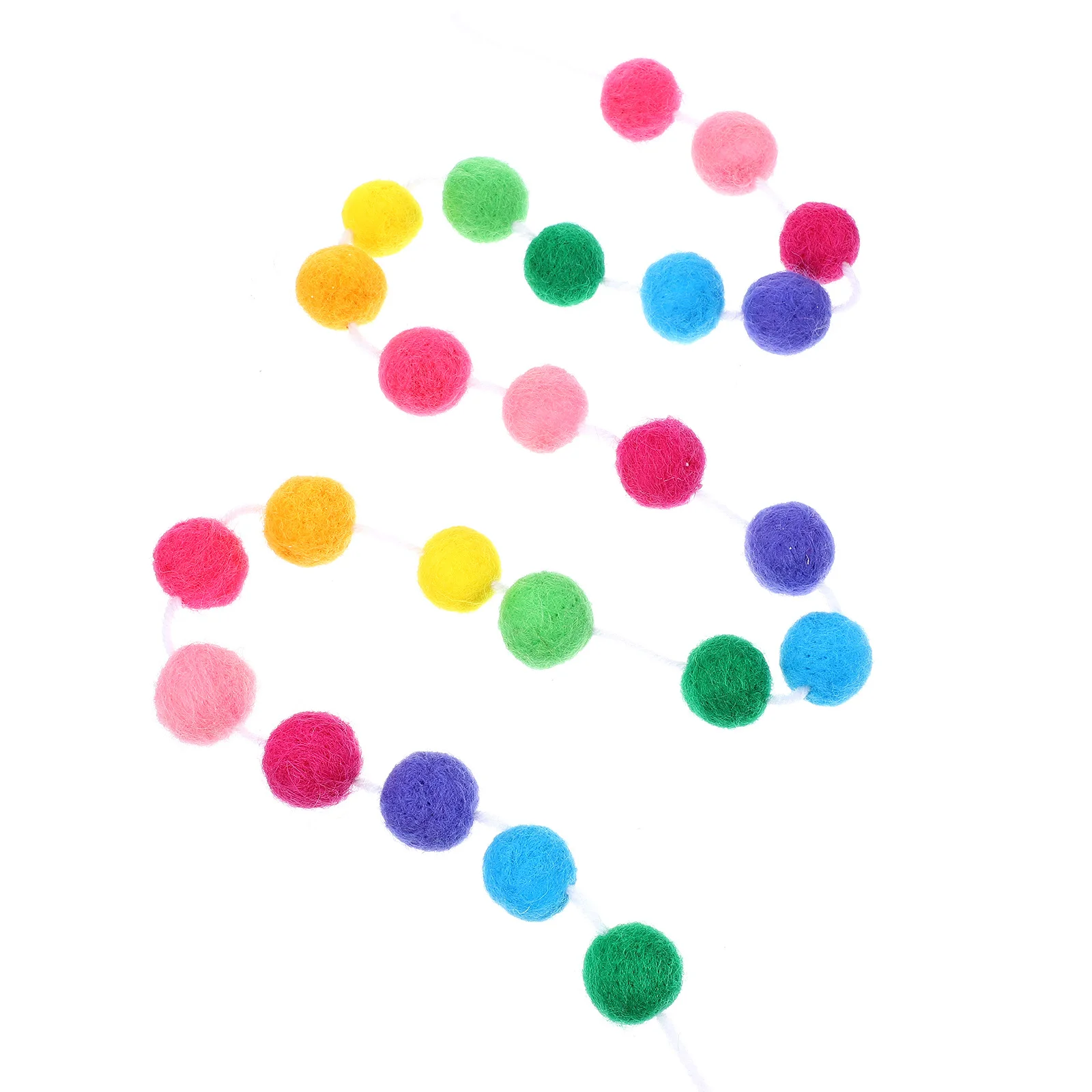

Pom Pom Felt Ball Banner Kids Room Decoration Wall Hanging Ornaments Home Decor Photo Props Felt Ball Banner Kids Room Pendants