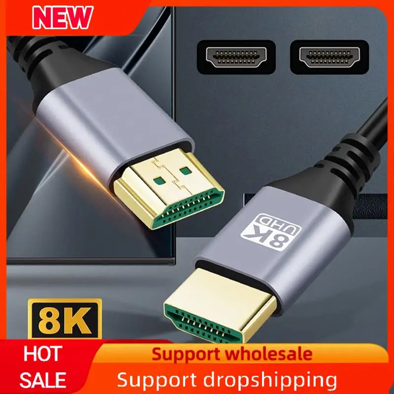 Superb HDTV 2.1 8K Ultra HD Cable -Compatible 19+1 Core OD4.0 Ultra Thin Cable Multi-Function Tv Computer Monitor Cable