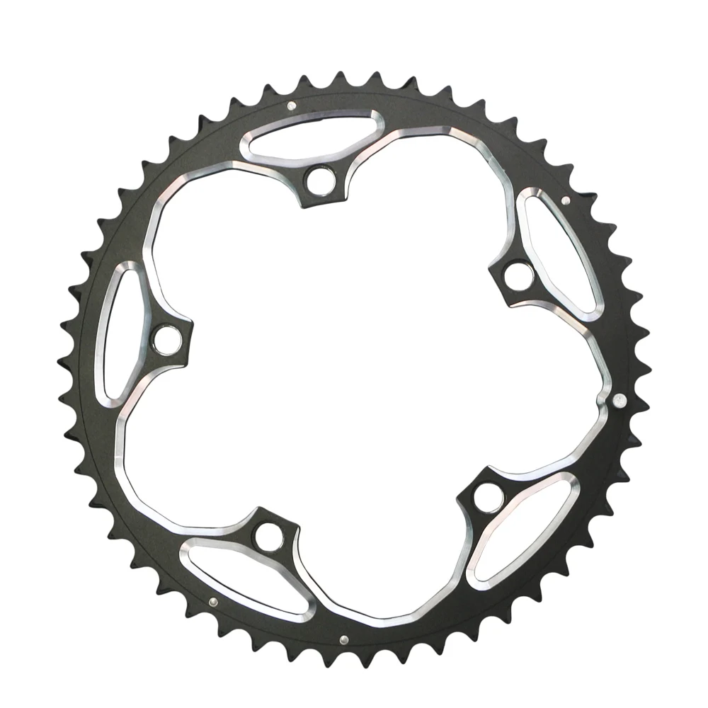 130 BCD Doppelkettenblatt 39/50T Rennrad Kettenblatt Aluminiumlegierung 10/11 Geschwindigkeit Klappfahrrad Kettenblatt Scheibe 2*10/11 Kurbelgarnitur – Detail 4