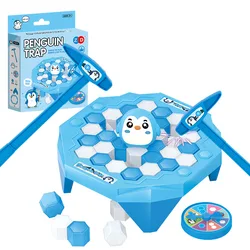 Juego interactivo de bloques de hielo para niños, padres e hijos interactivo para juego de mesa, trampa para pingüinos, regalos para niños