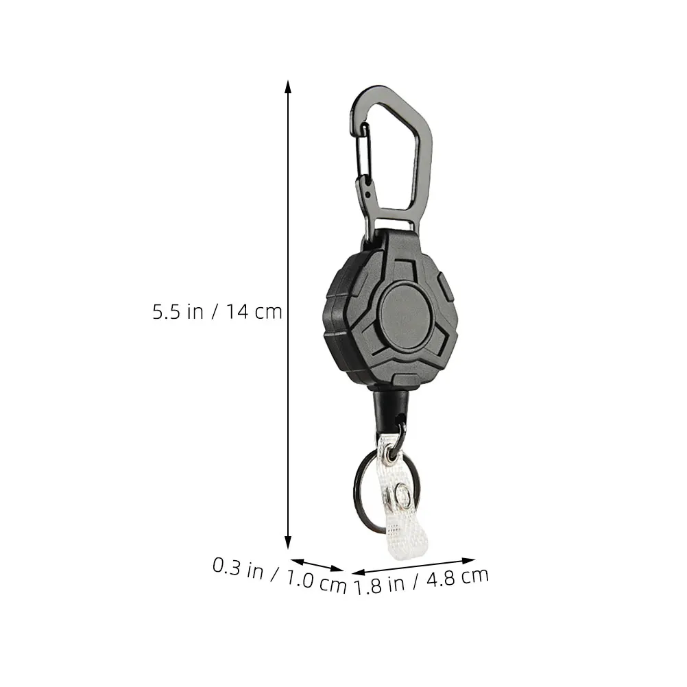 

2pcs Retractable Keychain Anti-Lost Buckle Clip Elastic Keychains For Keys Bottle Opener Outdoor Party Work Anti-Theft Hanging