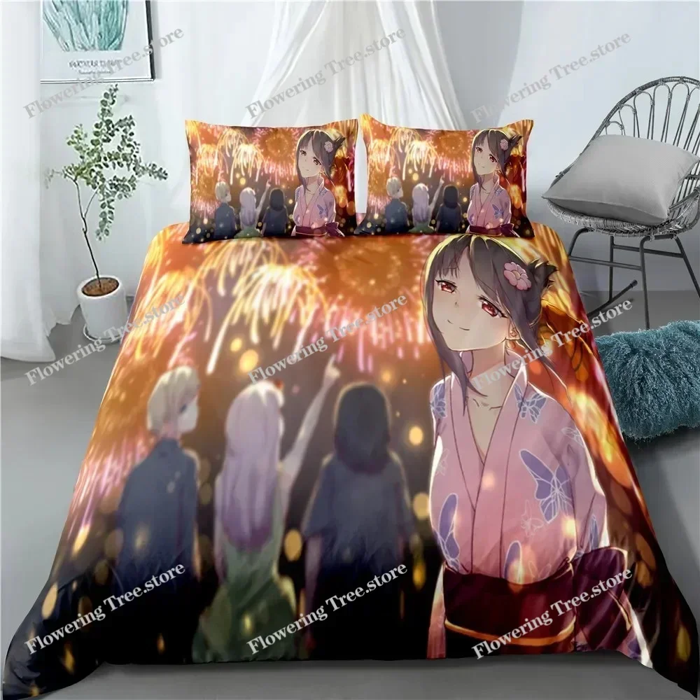 

Anime Kaguya-sama Love is War Miyuki Shirogane Bedding Set Boys Girls Twin Queen Size Duvet Cover Pillowcase Bed Kids Adult029