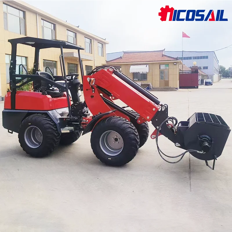 Free Shipping EPA CE 2.5ton 4WD Boom Mini Wheel Loader Compacted Small Telescopic Wheel Diesel Front Loader Price For Sale