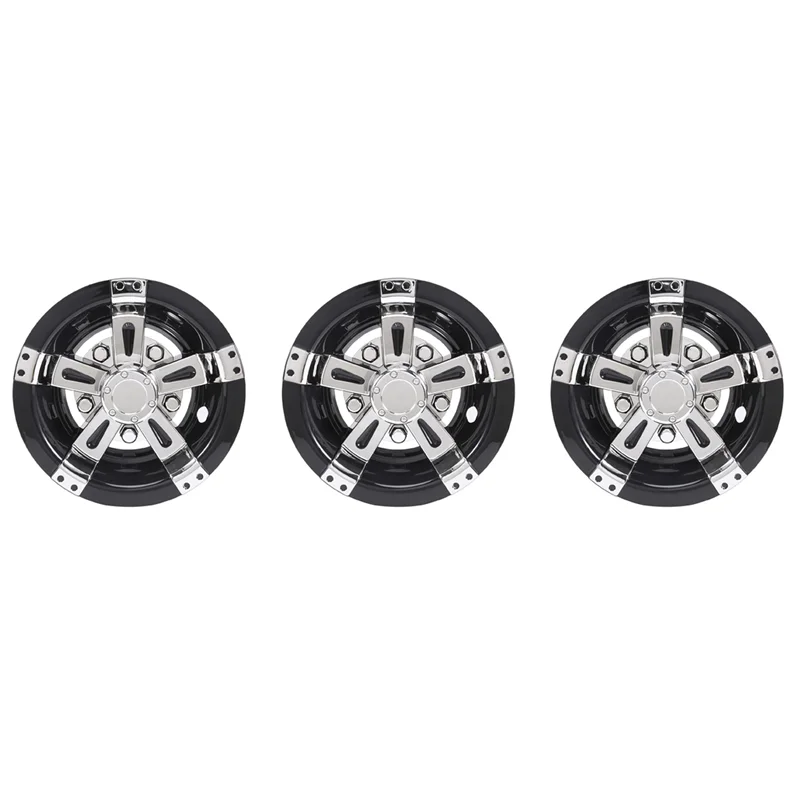 

3Pcs 8Inch Golf Cart Wheel Cover, 5 Spoke Design Hub Cap For Golf Carts For Club Car, EZGO, Yamaha