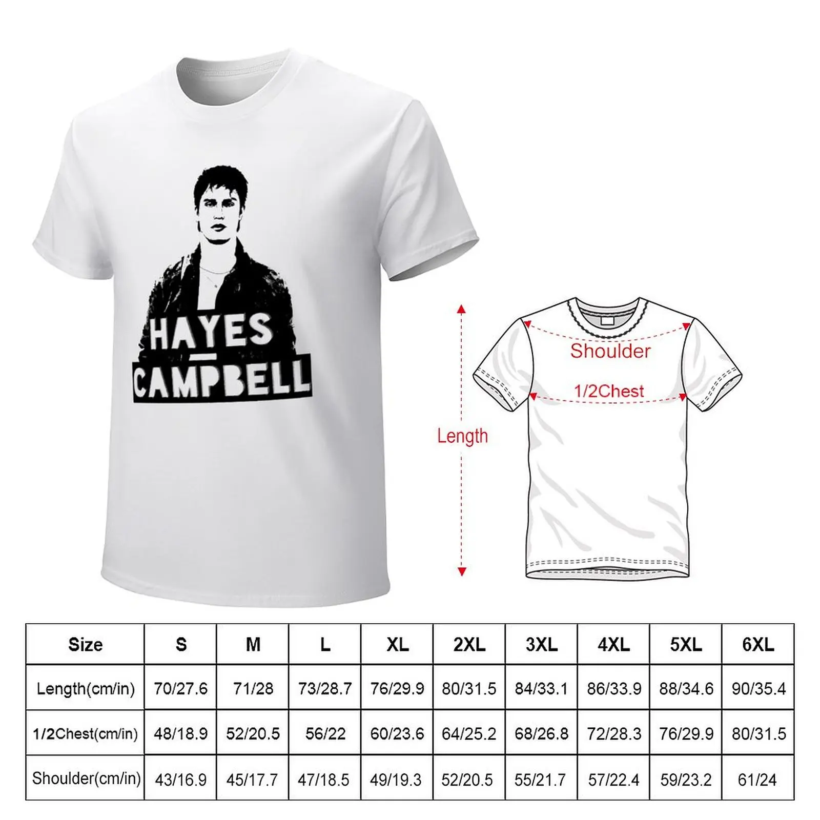 Hayes Campbell Black and White T-Shirt T-Shirt for a boy summer top new edition mens t shirt