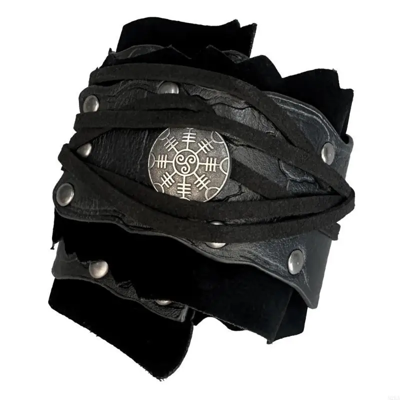 2026 New Lacing Arm Bracers Medieval Theme Arm Guards Roleplaying Costume Props Armband