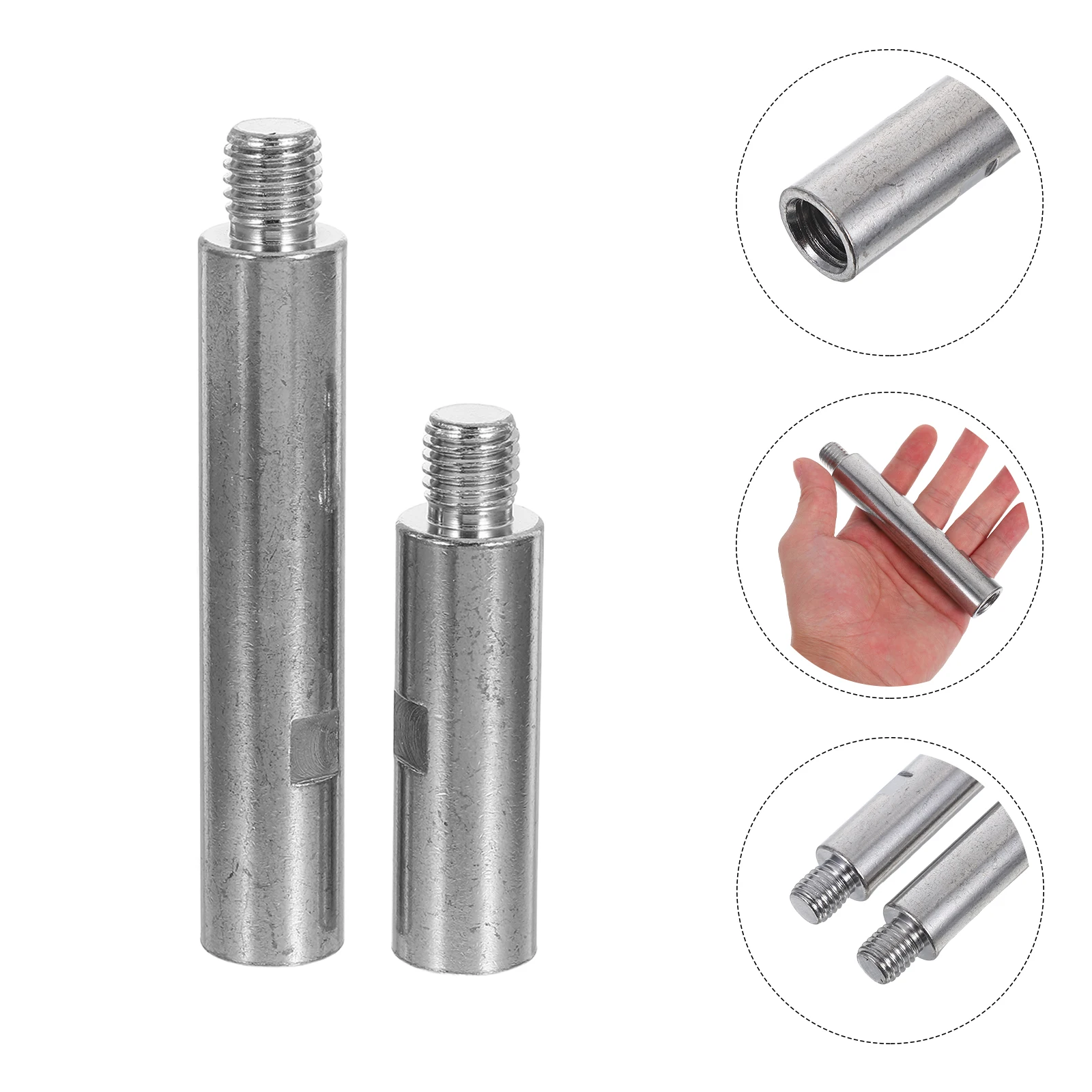 

2pcs Angle Grinder Extension Rod 5/8-11 Adapter Polishing Grinding Connecting Shaft Disc Electric Polisher Accessories