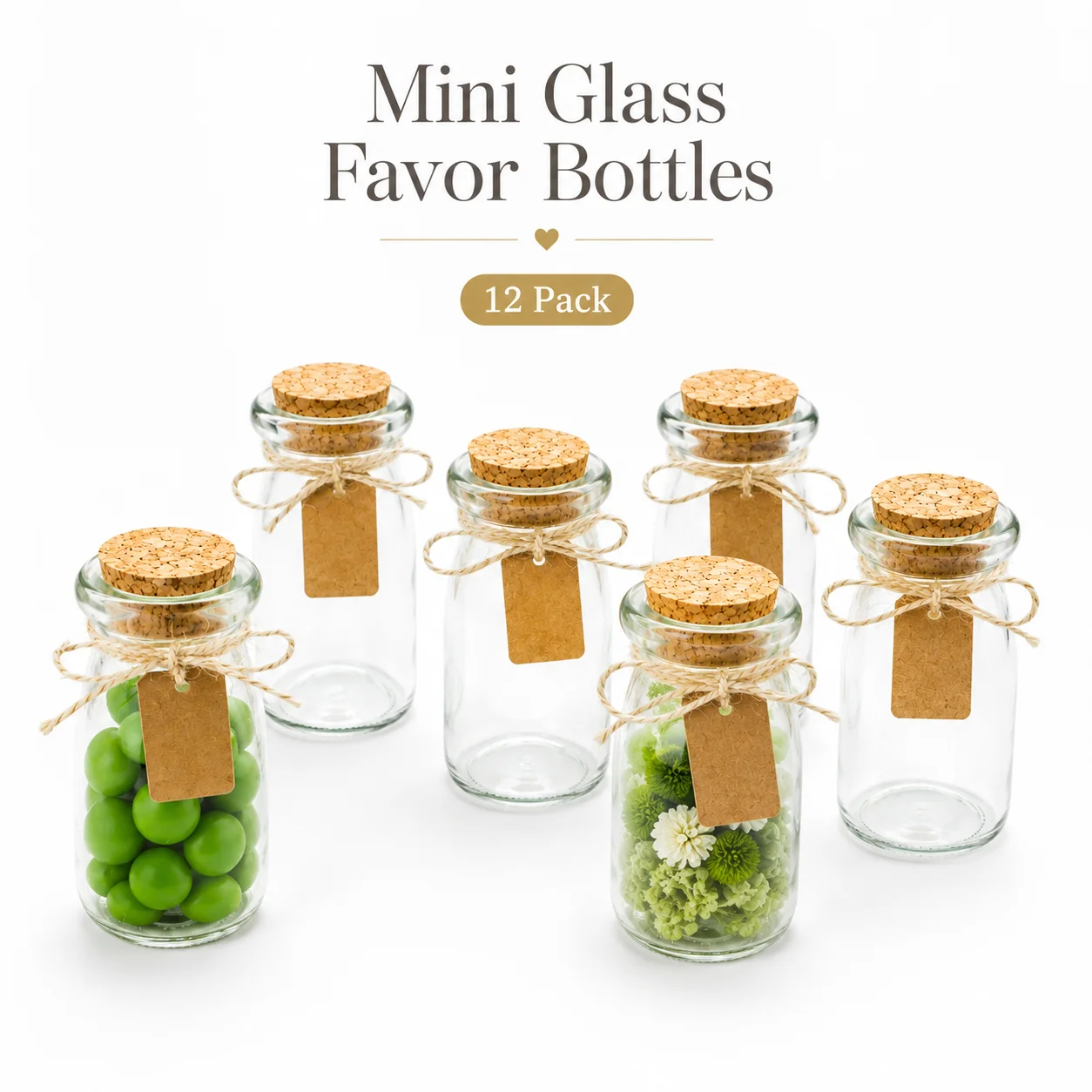 Candle Supplies Glass Jars - Bottiglie di Vetro Senza Piombo a