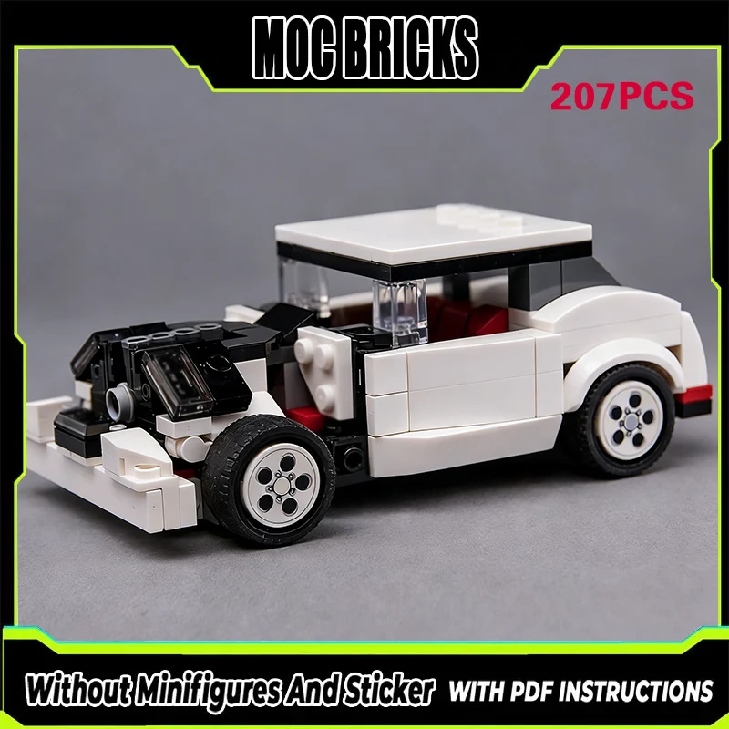 

Модель гоночного автомобиля MOC, конструктор из строительных блоков, американский модифицированный автомобиль, модульная технология, подарки, праздничный набор для сборки, детские игрушки