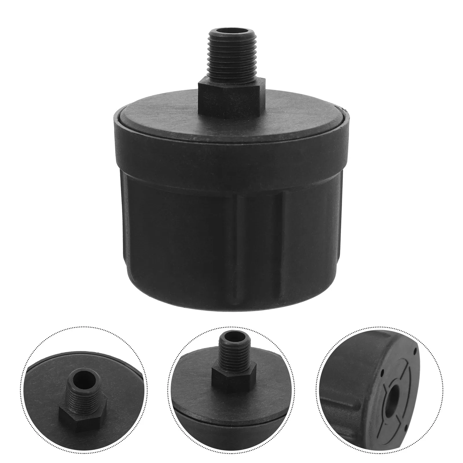 2Pcs Oil-Free Air Compressor Muffler Filter Plastic Sound Absorber for Generators Blowers Air Pumps Efficient Airflow Quiet