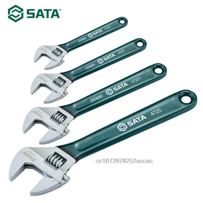 SATA marque américaine écrou clé réglable universelle mini petite grande clé clé tête réglable mâchoire outil de réparation clé voiture