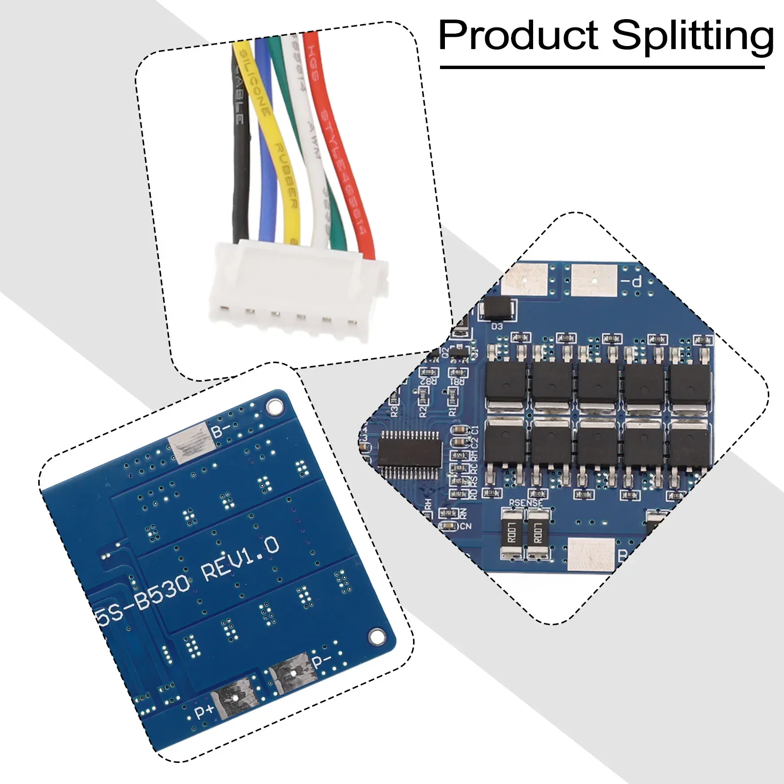 High Quality Practical PCB Board Circuit Board Replacement Battery Charging Protection 5S 18V 21V 30A Accessories