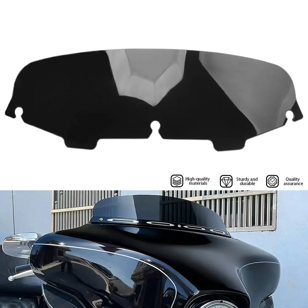 Windschutzscheibe für Harley Touring Electra Street Glide Ultra Classic CVO 1996-2013 5 Zoll schwarze Motorradverkleidungs-Windschutzscheiben