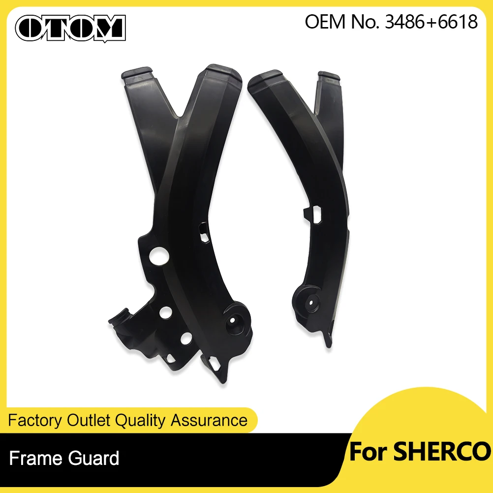 OTOM Motocross Motorcycle X-Grip Frame Guard Protection Cover For SHERCO SE SEF 125 250 300 450 500 2017-2024