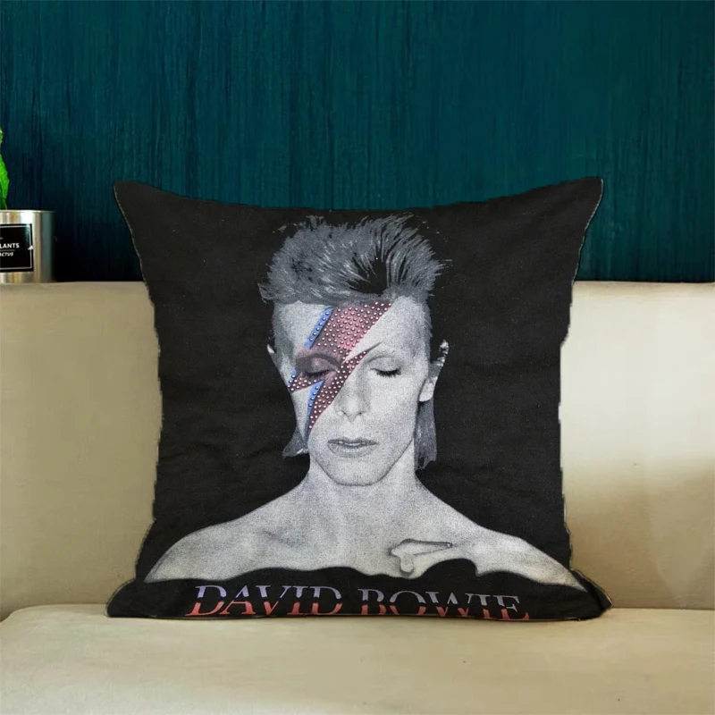 D-David­ Bowie Pillowcases for Pillows 45x45 Cushions Cover for Living Room Cushions Cushion Covers Decorative Pillowcase 40x40