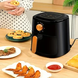 1pc Air fryer, electric fryer, oil-free fryer, with touch control, suitable for household sizes and kitchen cooking essentials