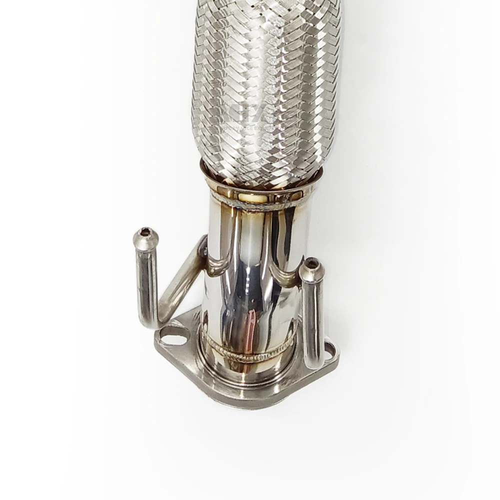 النازل لفورد فوكس MK2 1.8 2.0 2005-2009 عالية الأداء العادم الفولاذ المقاوم للصدأ نظام العادم catless النازل #5