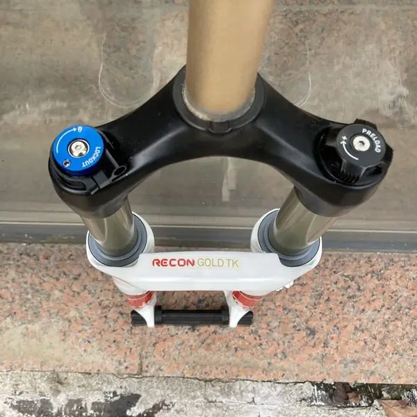 Rockshox-旅行用テックスレオンゴールドtk 26er,80mm,ワイヤー
