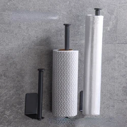 Support mural en acier inoxydable, porte-papier hygiénique de toilette,accessoires de supports de rouleau de serviette en papier et en soie pour la salle de bain, la cuisine