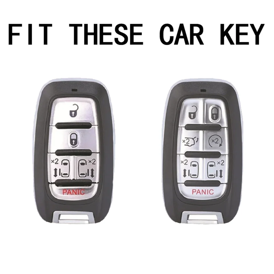 Car Key Case Cover Key Holder for Chrysler Pacifica 2017 2018 2019 2020 2021 2022 Voyager Smart Remote Key Shell