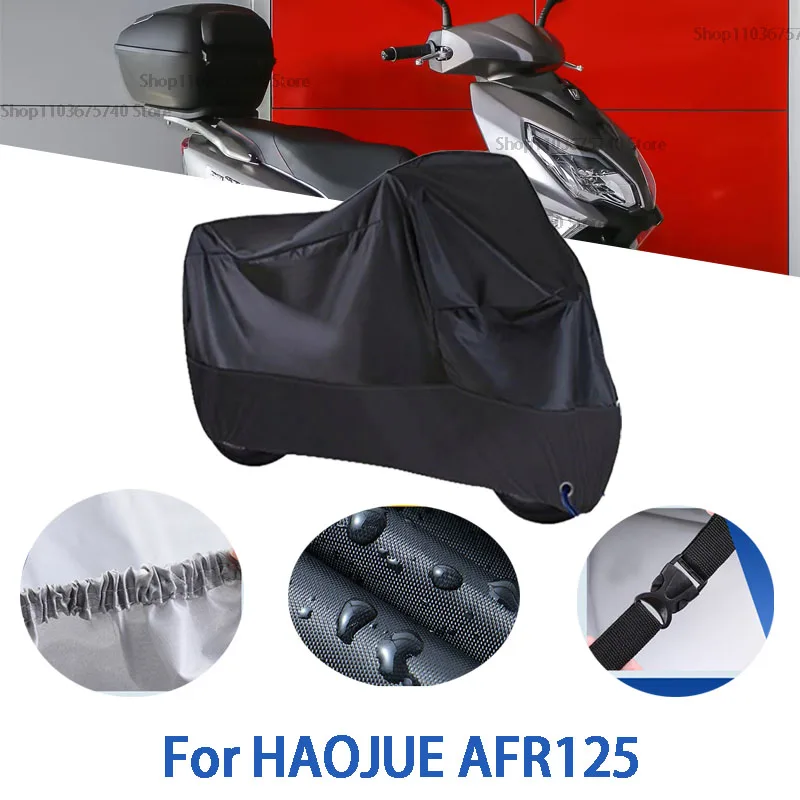 

Полные чехлы для мотоцикла HAOJUE AFR125, автомобильные чехлы на открытом воздухе, защита от солнца, пыли, без ушей, утолщенные оксфордские чехлы, аксессуары