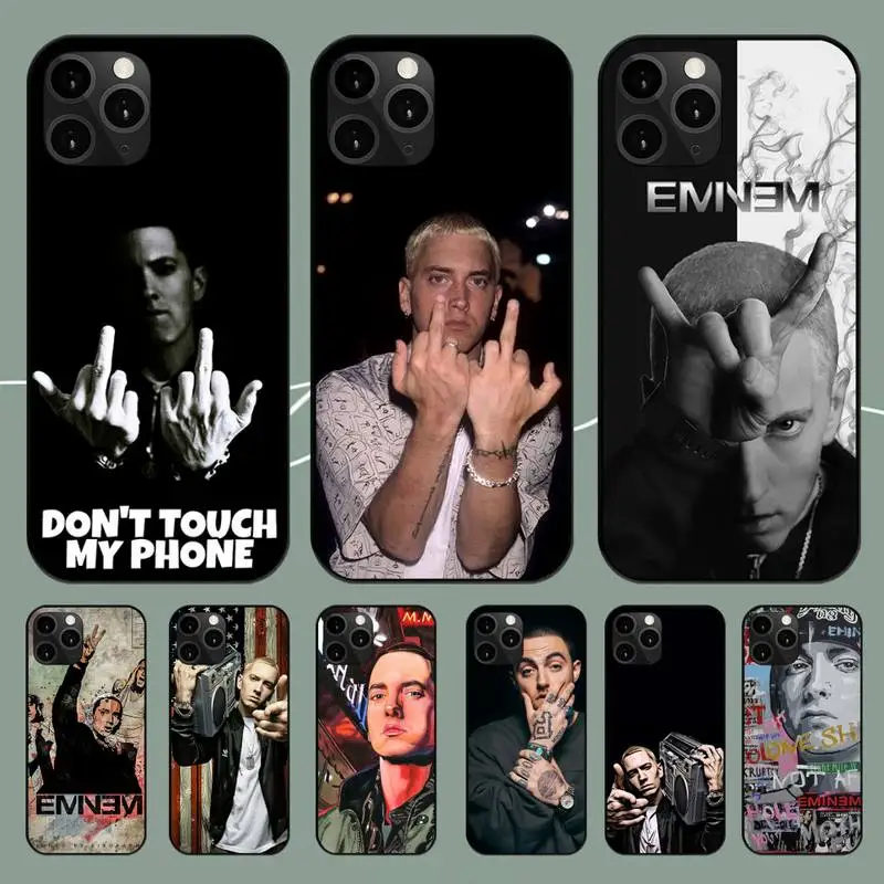 Rapper Eminem America Phone Case For iPhone 11 12 Mini 13 14 PRO XS MAX X XR 6 7 8  Plus Shell