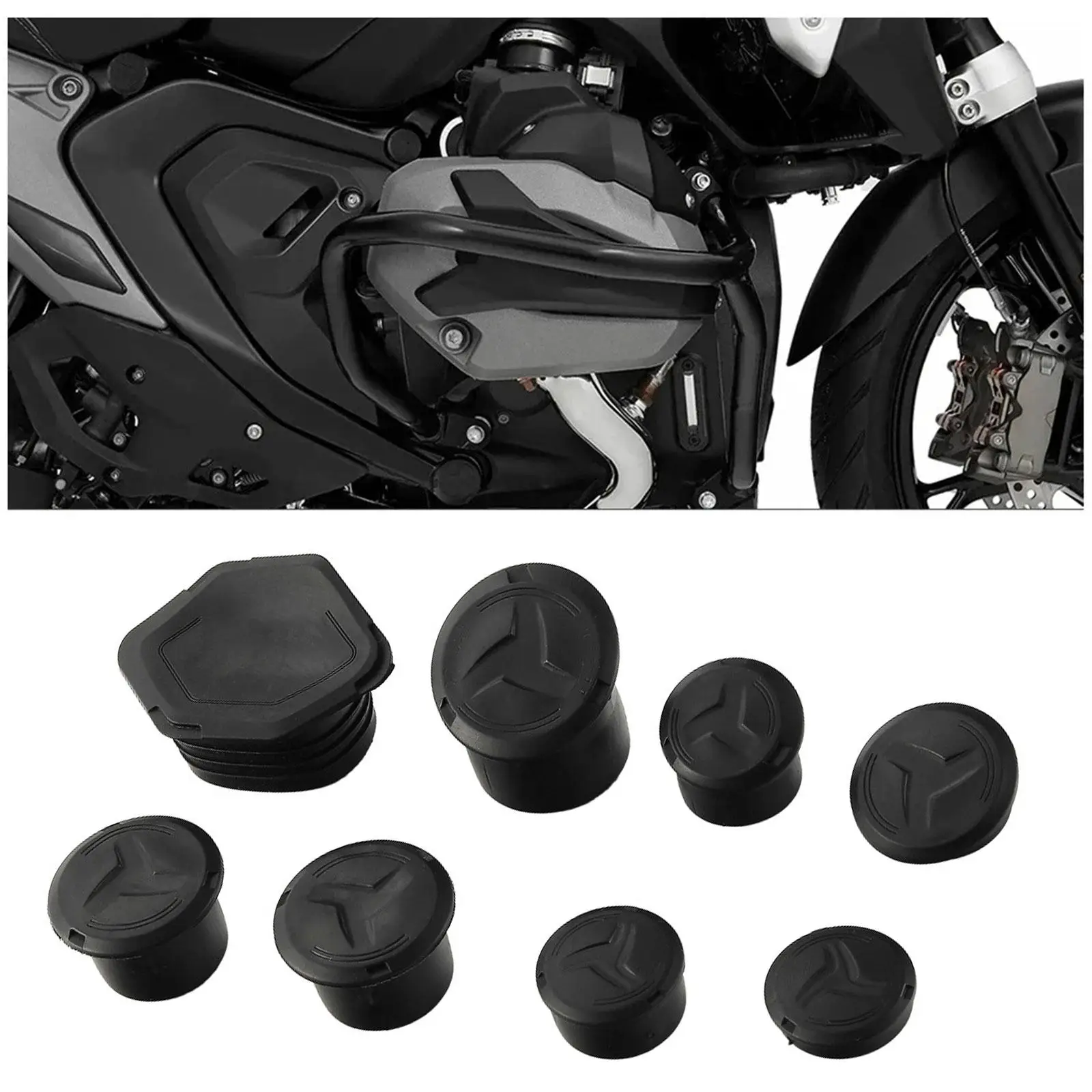 

Motorcycle Hole Caps Cover Plug Kit Sturdy Accessories Replace Parts