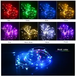 Luzes de fadas led string luz ao ar livre à prova dwaterproof água guirlanda lâmpada 3/5/10m alimentado por bateria decoração natal festa casamento iluminação