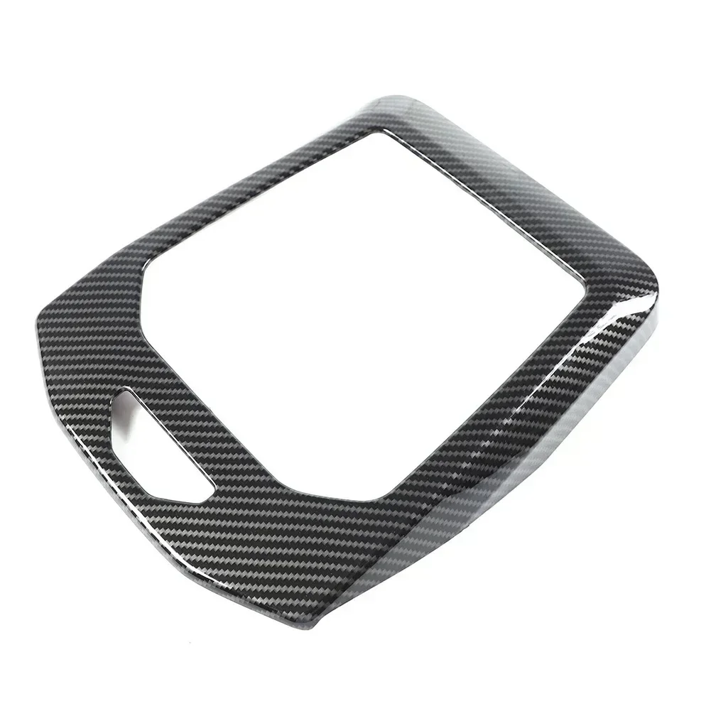 ABS Center Console Frame Trim Cover Fits For BMW 5 Series G60 2024 Carbon Fiber Color Car Styling Car Accessories