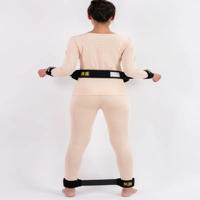 Waist Hands And Feet 5 Points Standing Anti-cutting Fast Plug Style Magnetic Restraint Belt Set For Psychiatric Fast Shipping