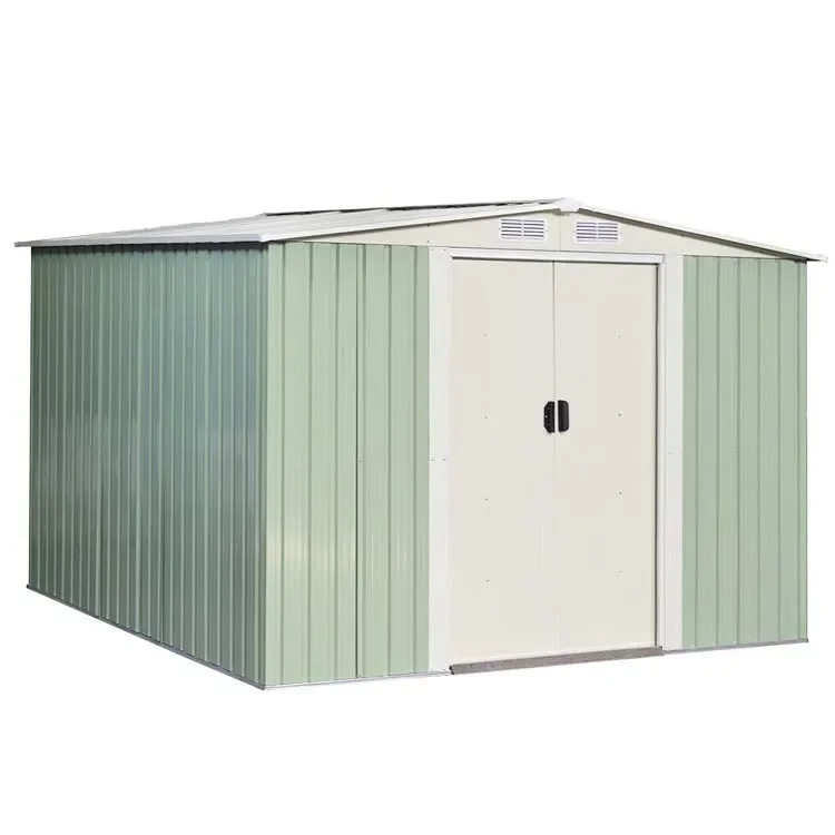 2026 Waterproof Security Anti Corrosive Garden Storage House Tool Organizers and Storage Shed with Design Lockab