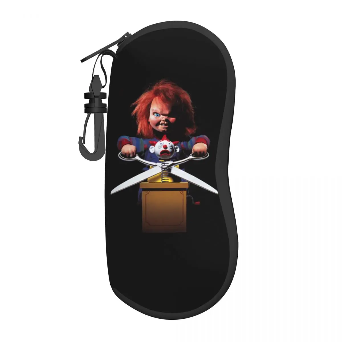 Horror Killer Chucky Eyeglass Glasses Case Women Men Soft Child's Play Movie Sunglasses Protective Box