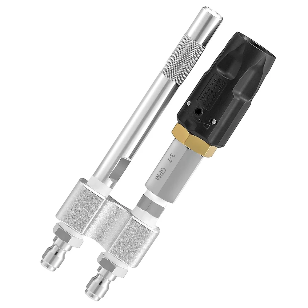 Efficient Long Range Nozzle for Pressure Washers Designed for High Cleaning Tasks Without Cumbersome Extension Wands