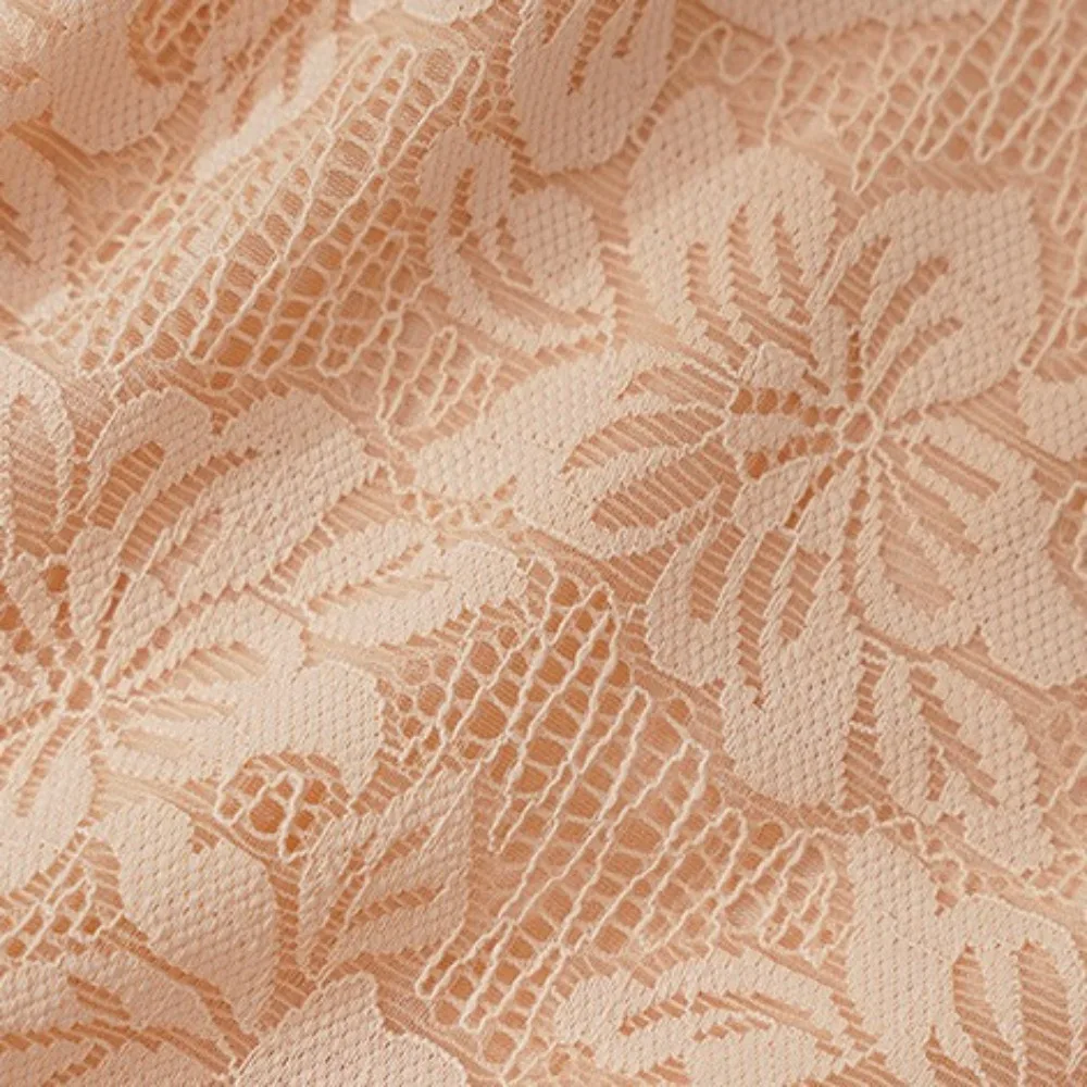 طبقة مزدوجة بدون حمالات، صدر ملفوف، شبكة زهور، دانتيل، زهرة مضادة للوهج، غطاء صدر غير مرئي