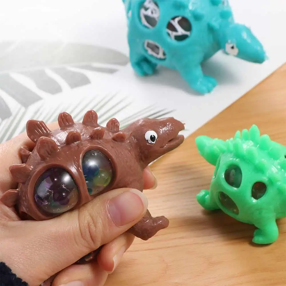 Dinosaur Dinosaur Mesh Ball Grape Toys Hand Fidget Mesh Ball Vent Dinosaur Grape Ball Extrusion TPR Vent Dinosaur Squeezing Ball