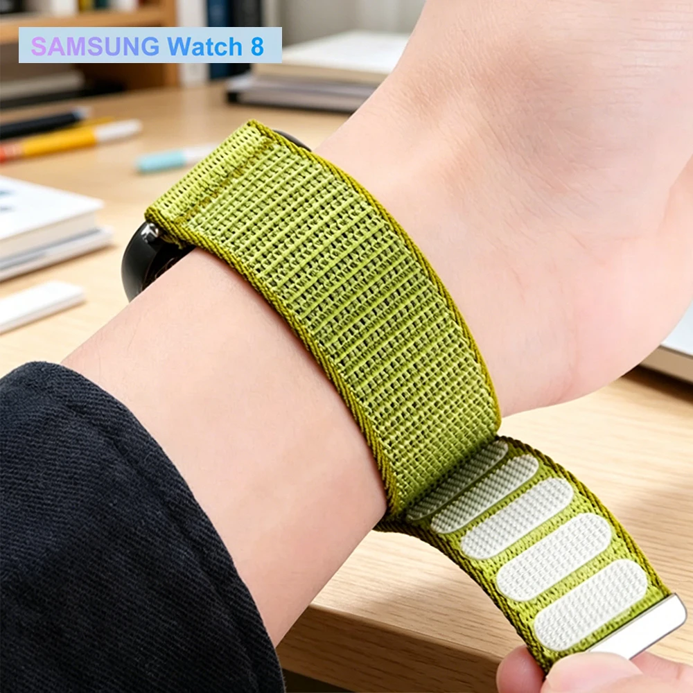 Nylon Sports Breathable Strap for Samsung Galaxy Watch 8 44mm 40mm No Gaps Band Samsung Watch 8 Classic 46mm Men Women Bracelets