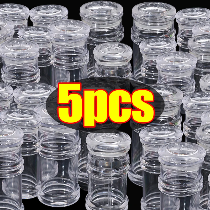 5/1x klare Salz-Pfeffer-versiegelte Gewürzflaschen, Acryl, nachfüllbare Gewürzgläser, Streuer, Gewürzspender, Küchenutensilien, Werkzeuge