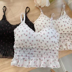 Suspended Tank Top Female Summer Outwear Small Fresh Lace Panel Comfortable Breathable Bottom Tank Top Female