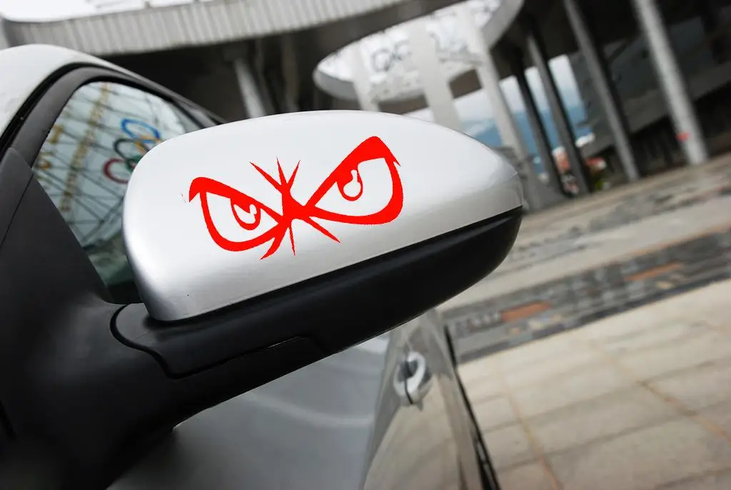

Red Animation Eyes Car Sticker Vinyl Decal Body Graphic Custom Auto Window Sticker for Vehicle Rear Decoration